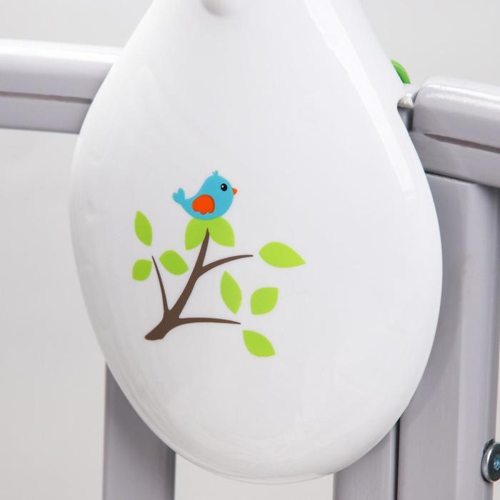 Мобиль музыкальный на кроватку &laquo;Тропический лес. Совушка&raquo;, 3 игр., на батарейках, съемный муз.блок