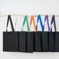 Холщовая сумка BrighTone, черная с черными ручками Холщовая сумка BrighTone, черная с черными ручками