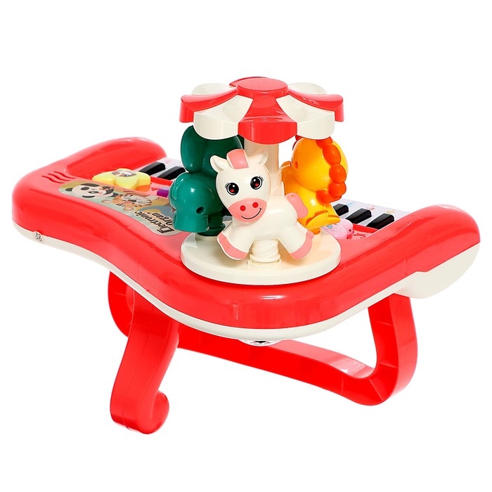 Пианино &laquo;Весёлые зверята&raquo;, свет