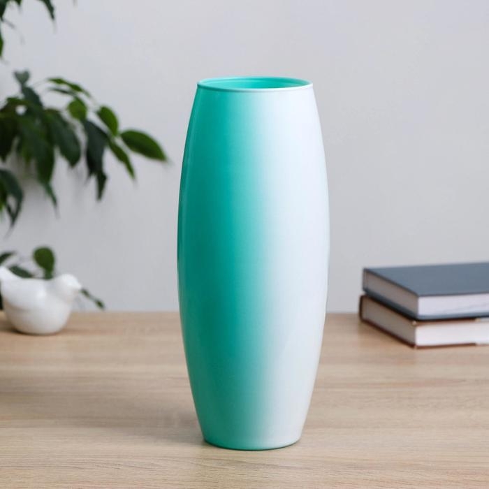 Ваза Ваза "Абстракция-зеленый" d-7,5см 10х26 см, микс