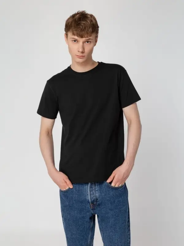 Футболка унисекс T-Bolka 160, черная, размер XS Футболка унисекс T-Bolka 160, черная, размер XS