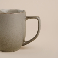 Набор кружек фарфоровых SL Home &laquo;Мольвено&raquo;, 400 мл, цвет коричневый