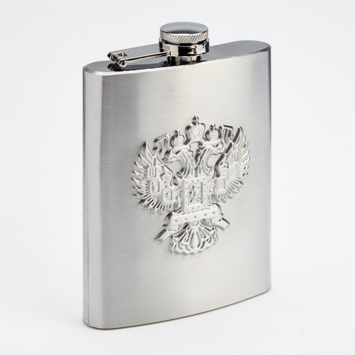 Фляжка Фляжка "Двуглавый орёл", 240 мл, хром