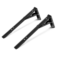 Кронштейн складной для столов и полок ТУНДРА, F001 , 2 шт., длина 350 мм., сталь, цвет черный   9703