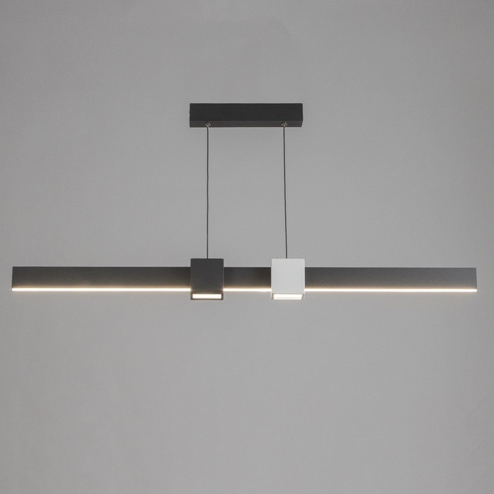 Светильник с ПДУ Светильник с ПДУ "Наоми" LED 18Вт 3000-6000К бело-черный 100х100 см