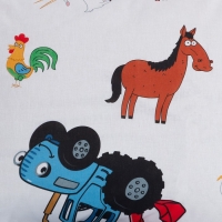 Постельное бельё 1,5 сп Синий трактор, 143х215 см, 150х214 см, 50х70 см -1 шт., 125 г/м2 поплин Постельное бельё 1,5 сп Синий трактор, 143х215 см, 150х214 см, 50х70 см -1 шт., 125 г/м2 поплин