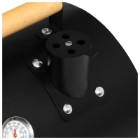 Гриль-коптильня, с температурным датчиком, 42 х 29 х 37 см, цвет чёрный Гриль-коптильня, с температурным датчиком, 42 х 29 х 37 см, цвет чёрный