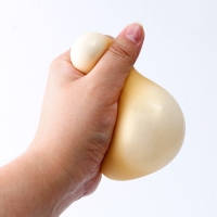 Хэллоуин. Антистресс сквиш мялка &laquo;Череп&raquo;, с наклейками, цвета МИКС