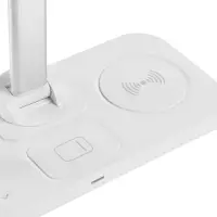 Настольная лампа с беспроводной зарядкой Power Light, белая