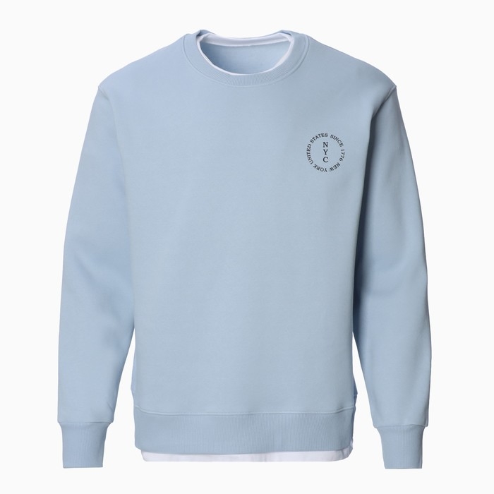 Свитшот мужской НАЧЁС, цвет стальной, размер 56