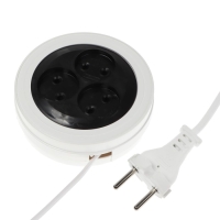 Удлинитель-рулетка Luazon Lighting ECO, 3 розетки, 4.5 м, 6 А, 1300Вт,ШВВП 2х0.5 мм2,без з/к Удлинитель-рулетка Luazon Lighting ECO, 3 розетки, 4.5 м, 6 А, 1300Вт,ШВВП 2х0.5 мм2,без з/к