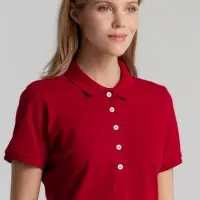 Рубашка поло женская Sunset красная, размер XL