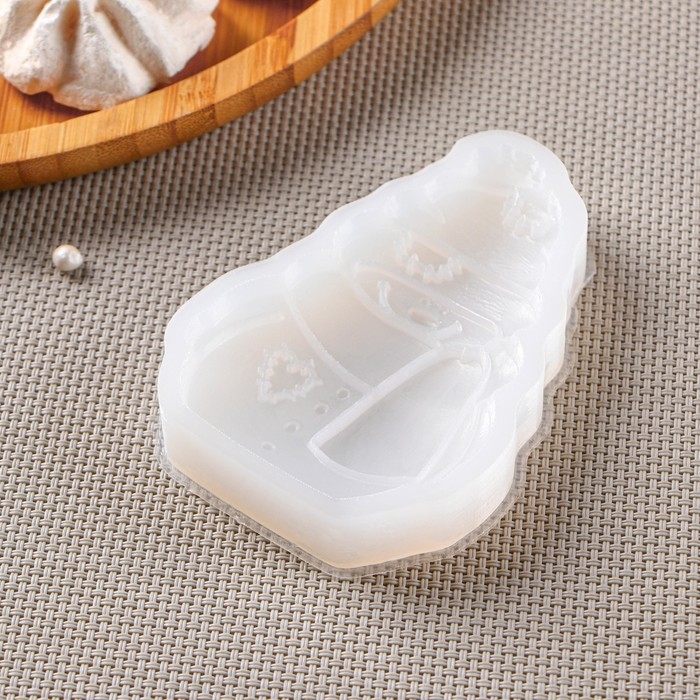 Силиконовый молд &laquo;Снеговик&raquo;, 9,5&times;6,5 см, цвет прозрачный