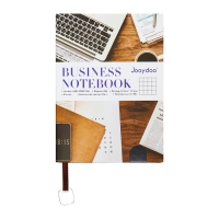 Органайзер на кольцах, B6, 116л, клетка, обл.кожзам, коричневый срез, Черный