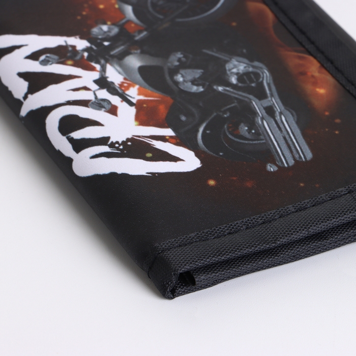 Кошелёк детский на липучке &laquo;Выбражулька&raquo;, цвет чёрный