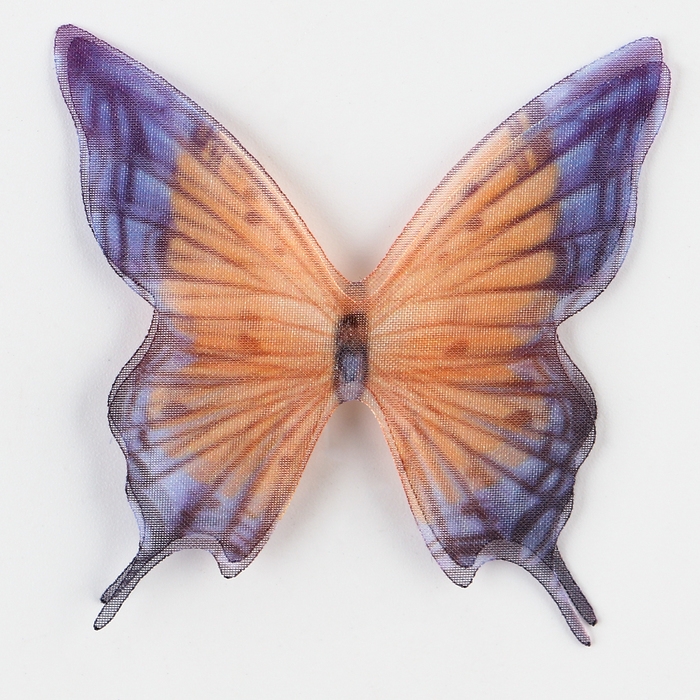 Декор для творчества &laquo;Бабочка огнёвка&raquo;, двухслойный, набор 12 шт., размер 1 шт. &mdash; 5 &times; 5 см