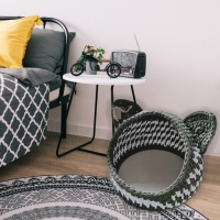 Шнур для вязания 35% хлопок,65% полипропилен 3 мм 85м/160&plusmn;10 гр (Вишня/ярко-розовый)