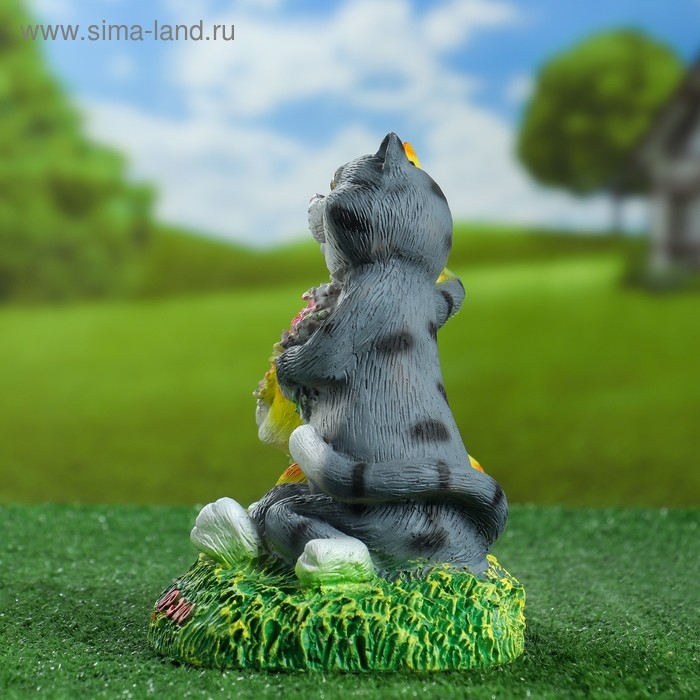 Садовая фигура Садовая фигура "Кошки влюблённые Всё будет хорошо" 26см