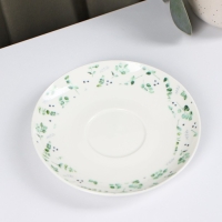 Чайная пара фарфоровая Доляна «Эвкалипт», 2 предмета: чашка 280 мл, блюдце d=15 см Чайная пара фарфоровая Доляна «Эвкалипт», 2 предмета: чашка 280 мл, блюдце d=15 см