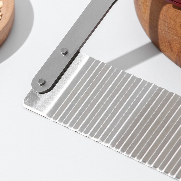 Нож для фигурной резки Доляна, 18&times;12 см, цвет серебристый