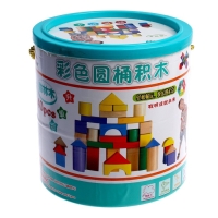 Деревянный конструктор в банке, 40 деталей, 20 &times; 18 &times; 18 см