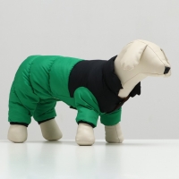 Комбинезон "Умка", размер 12 (ДС 28 см, ОГ 38 см, ОШ 27 см), чёрно-зелёный Комбинезон "Умка", размер 12 (ДС 28 см, ОГ 38 см, ОШ 27 см), чёрно-зелёный