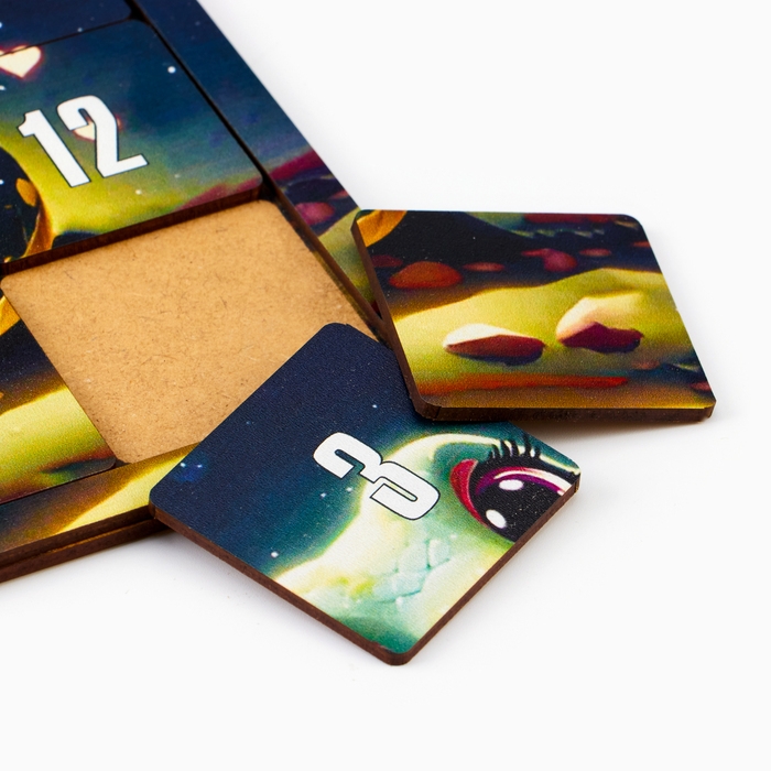 Головоломка "Пятнашки. Змейка", логическая настольная игра, 22 х 22 см