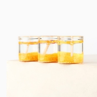 Свечи гелевые новогодние «На счастье» на Новый год на Новый год, 3 шт, золотые, 2,5 х2,5 х 2,5 см Свечи гелевые новогодние «На счастье» на Новый год на Новый год, 3 шт, золотые, 2,5 х2,5 х 2,5 см