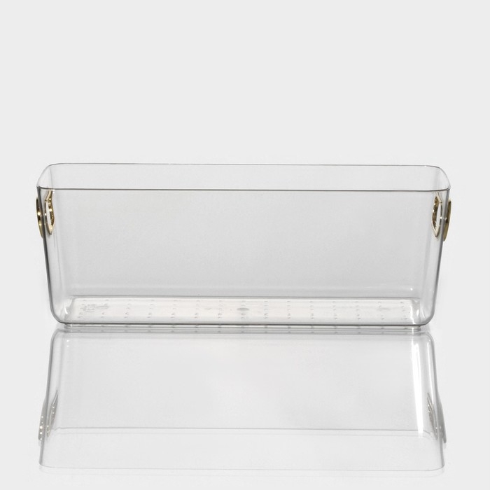 Контейнер для хранения &laquo;Нежность&raquo;, 28&times;11&times;9,5 см, цвет прозрачный