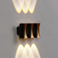 Светильник фасадный «Элегант», FSD-042, 6 Вт, 3000К, 3 луча, IP65, 220 В, пластик, черный Светильник фасадный «Элегант», FSD-042, 6 Вт, 3000К, 3 луча, IP65, 220 В, пластик, черный