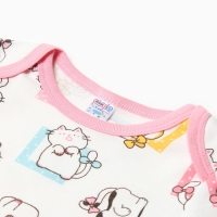 Боди детский, цвет белый/котята, рост 80 см