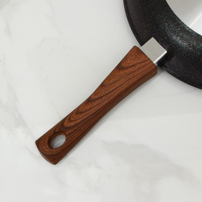 Сковорода Granit ultra blue, d=28 cм, съёмная ручка, антипригарное покрытие, цвет чёрный Сковорода Granit ultra blue, d=28 cм, съёмная ручка, антипригарное покрытие, цвет чёрный