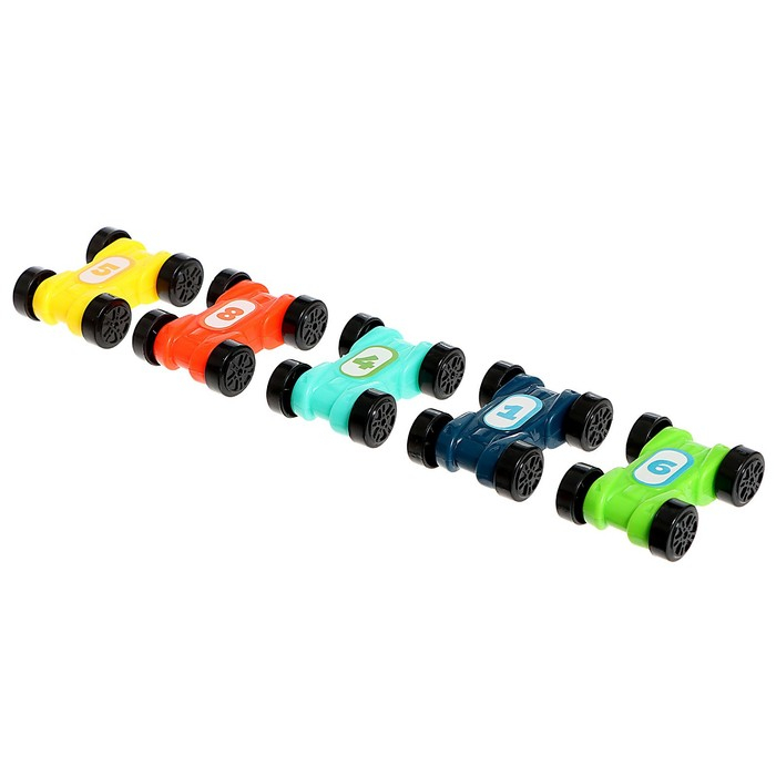 Автотрек развивающий &laquo;Гонки по склону&raquo;, в комплекте 8 машинок