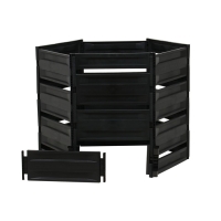 Компостер пластиковый, 800 л, 125 &times; 105 &times; 84 см, чёрный