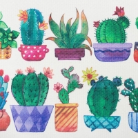 Салфетка на стол &laquo;Кактусы&raquo; 29*40 см