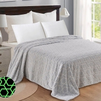 Плед светящийся 180х200 см &laquo;Абстракция&raquo;, велсофт 260г/м