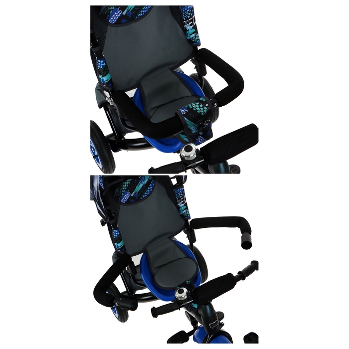 Велосипед трёхколёсный Vivat 1, принт скорость, синий Велосипед трёхколёсный Vivat 1, принт скорость, синий