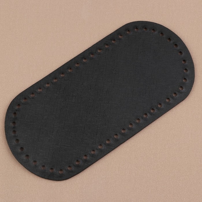 Донце для сумки, 25 &times; 12 &times; 0,3 см, цвет чёрный