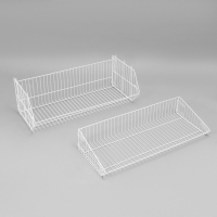 Накопитель разборный на колесах, 5 корзин, 90×43×147 см, цвет белый Накопитель разборный на колесах, 5 корзин, 90×43×147 см, цвет белый