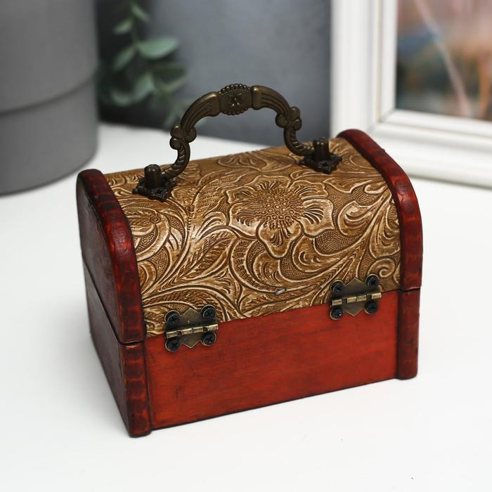 Шкатулка сундучок дерево Шкатулка сундучок дерево "Пушистые ветви" МИКС 8,5х12х8,8 см