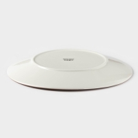 Тарелка керамическая обеденная «Искушение», d=26,5 см, цвет серый Тарелка керамическая обеденная «Искушение», d=26,5 см, цвет серый