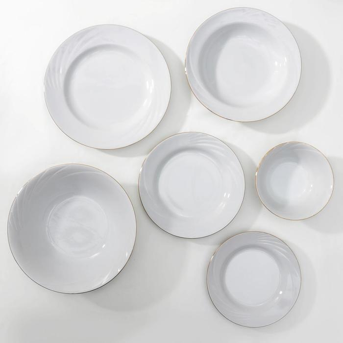 Сервиз столовый фарфоровый &laquo;Классик&raquo;, 37 предметов, 4 вида тарелок