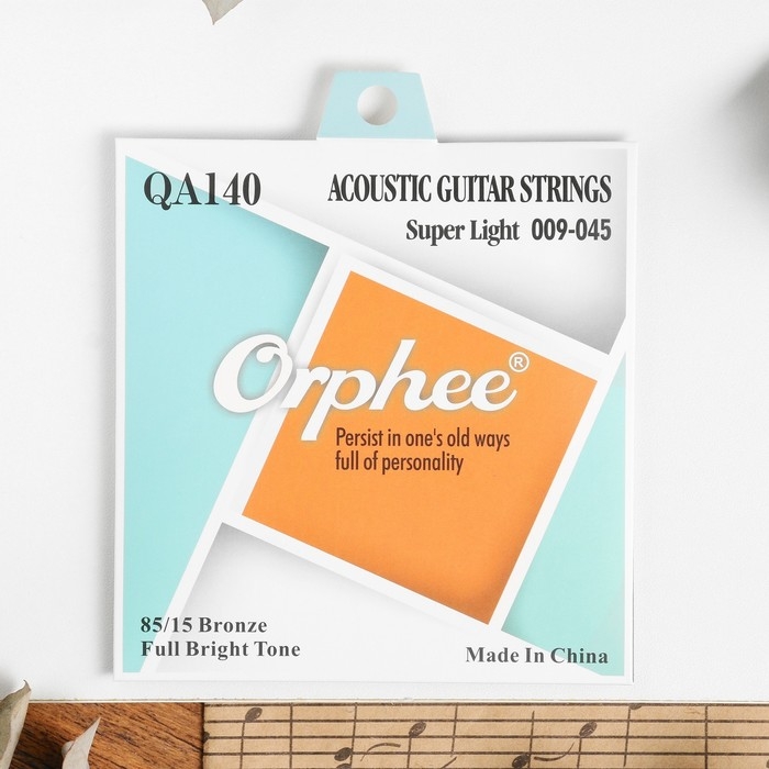 Струны для акустической гитары Orphee QA140, 009-045 Струны для акустической гитары Orphee QA140, 009-045