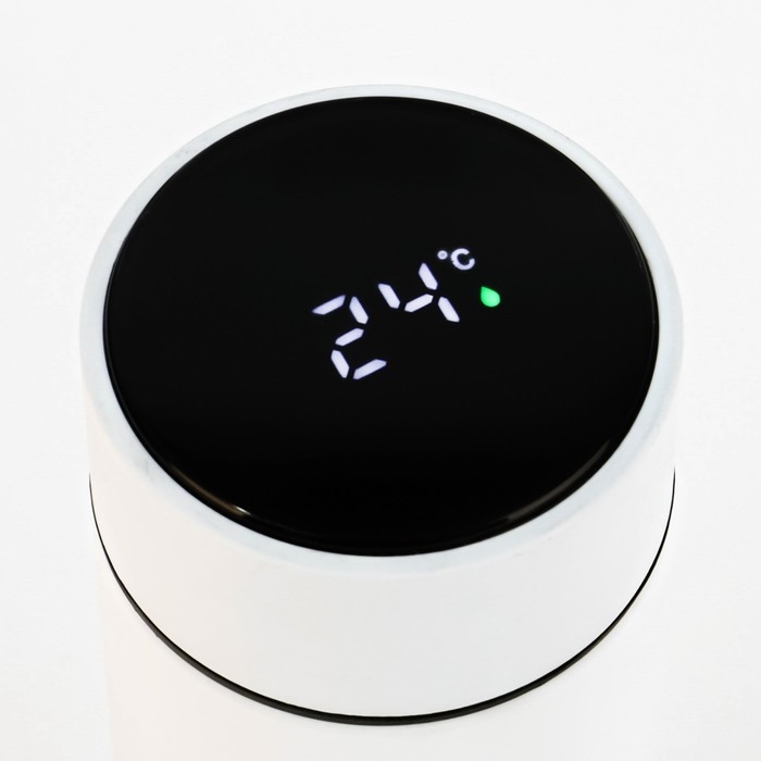 Термос, 500 мл, Basic Термос, 500 мл, Basic "Мастер К", с ситечком, с датчиком температуры, сохраняет тепло 10 ч