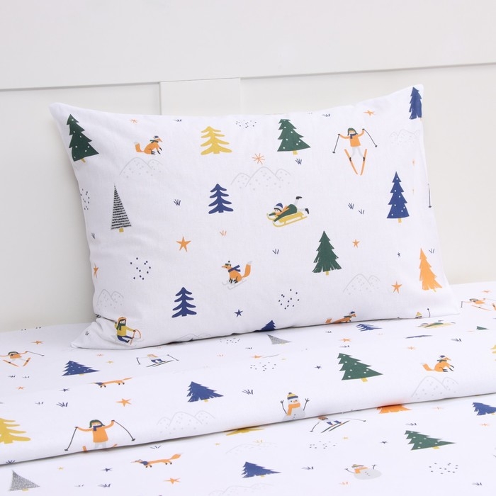 Комплект постельного белья Комплект постельного белья "Этель" 1,5 сп Happy skiers 143х215 см, 150х214 см, 50х70 см -1 шт, 100 % хлопок, бязь