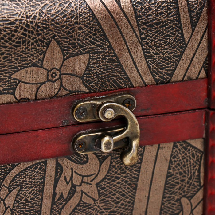 Шкатулка сундучок Шкатулка сундучок "Листва" (набор 3 шт) 13х13,2х18 см