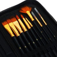 Набор кистей Calligrata, нейлон, 15 штук, в пенале-подставке