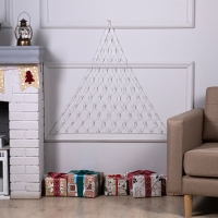 Гирлянда &laquo;Сеть-ёлка&raquo; 1 &times; 1 м, IP20, тёмная нить, 90 LED, свечение белое, 8 режимов, 220 В