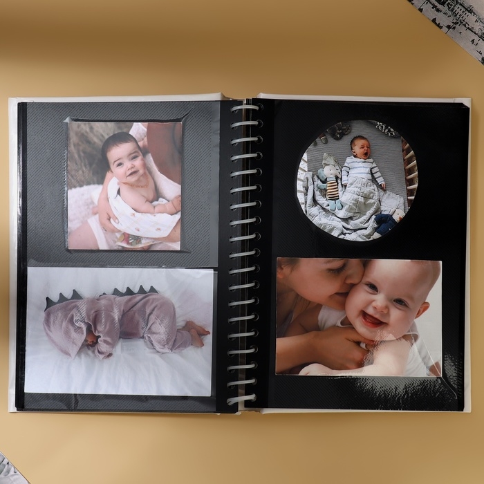 Фотоальбом &laquo;Первый альбом&raquo;, 20 магнитных листов, цвет страниц чёрный