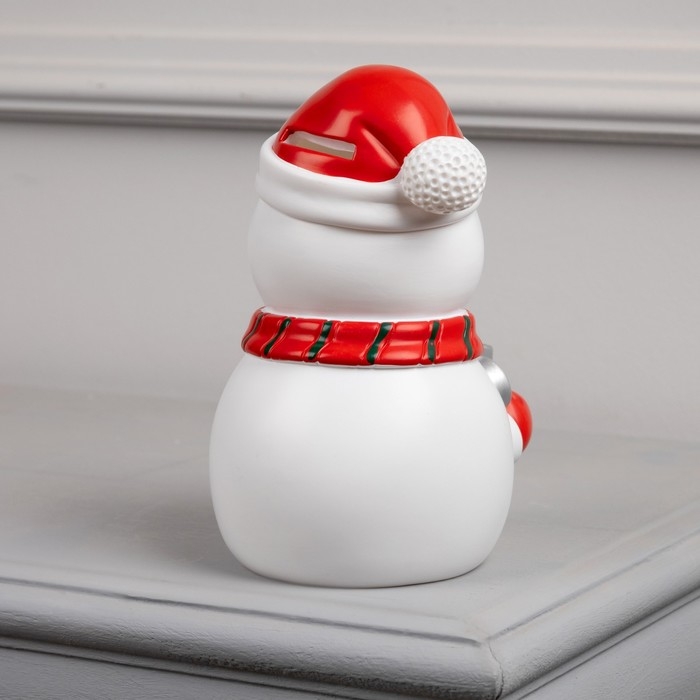 Светодиодная фигура &laquo;Снеговик&raquo; 9 &times; 20 &times; 9 см, пластик, батарейки LR44х3 (в комплекте), свечение тёплое белое